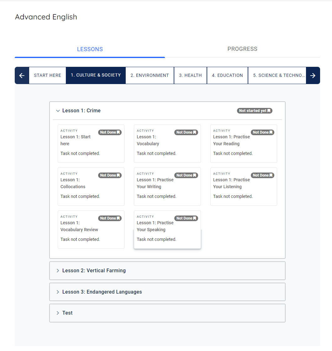 E2 English - Advanced English Bundle